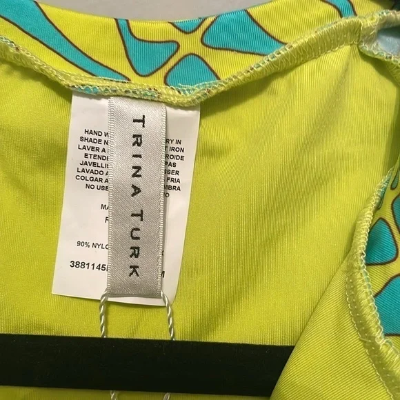 NWT TRINA TURK LONG SLEEVE SWIM SUIT SIZE L - Picture 5 of 7